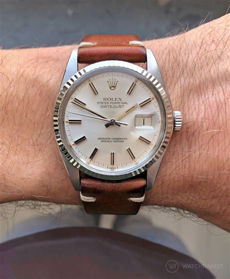 rolex datejust leather strap uk|rolex datejust 36mm leather strap.